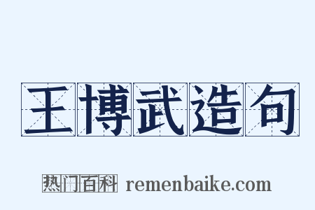 王博武造句是什么意思的图片